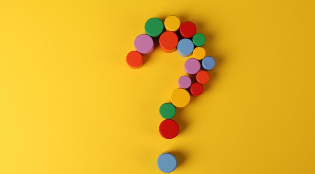 カラフルなクエスチョンマーク