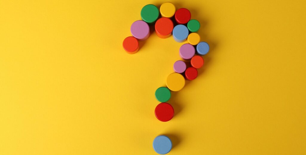 カラフルなクエスチョンマーク